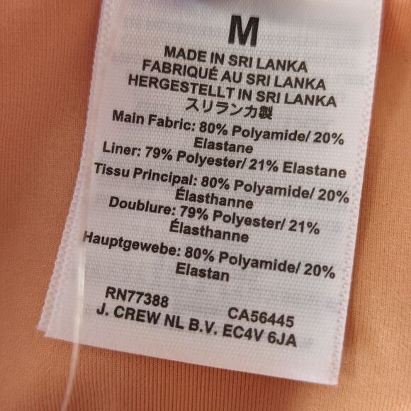 J crew One Piece Swimsuit Wild Berry Pink Striped Tie Shoulder sz M NWT - Picture 10 of 12